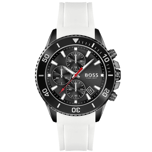 Emporio Armani White Steel