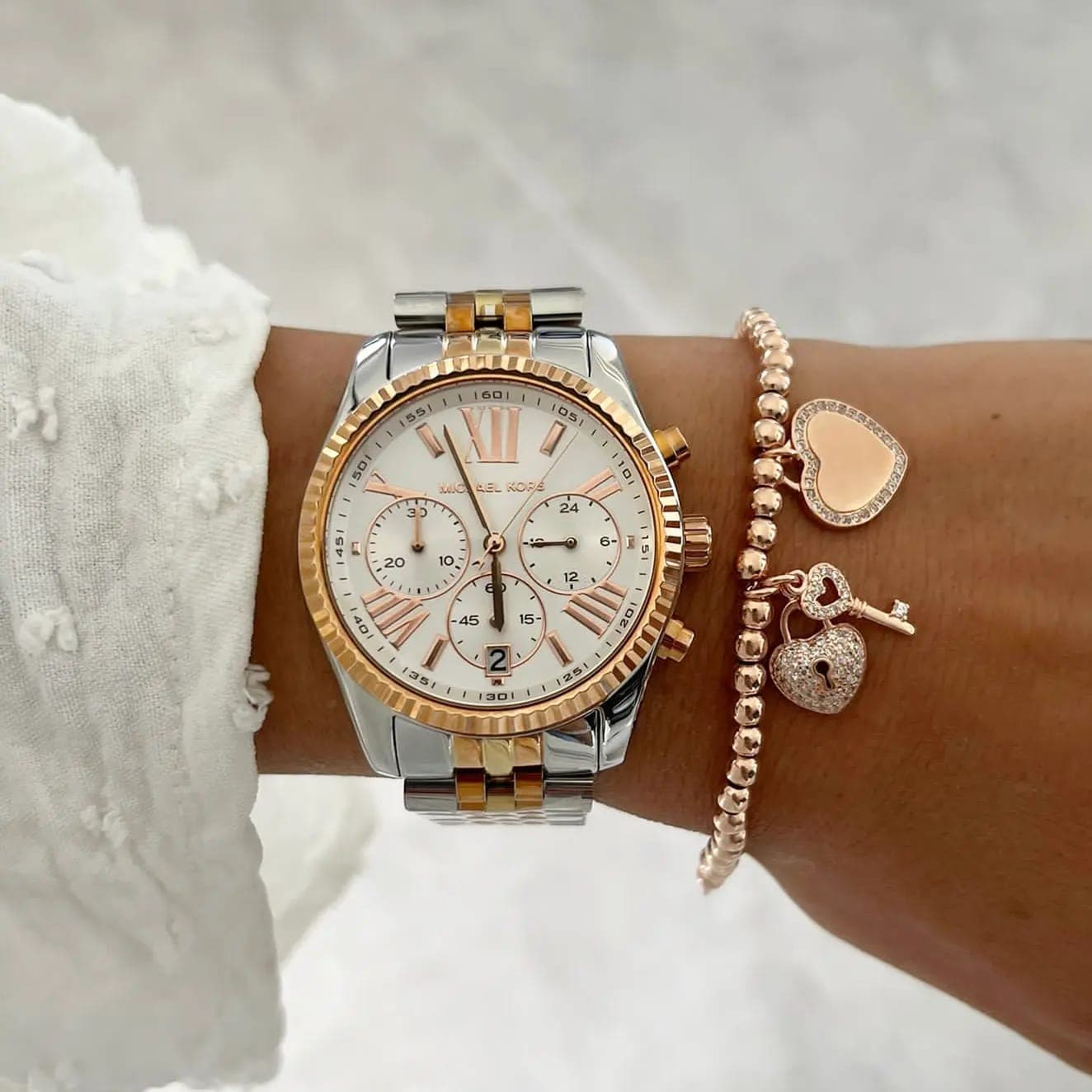 סט שעון וצמיד MICHAEL KORS