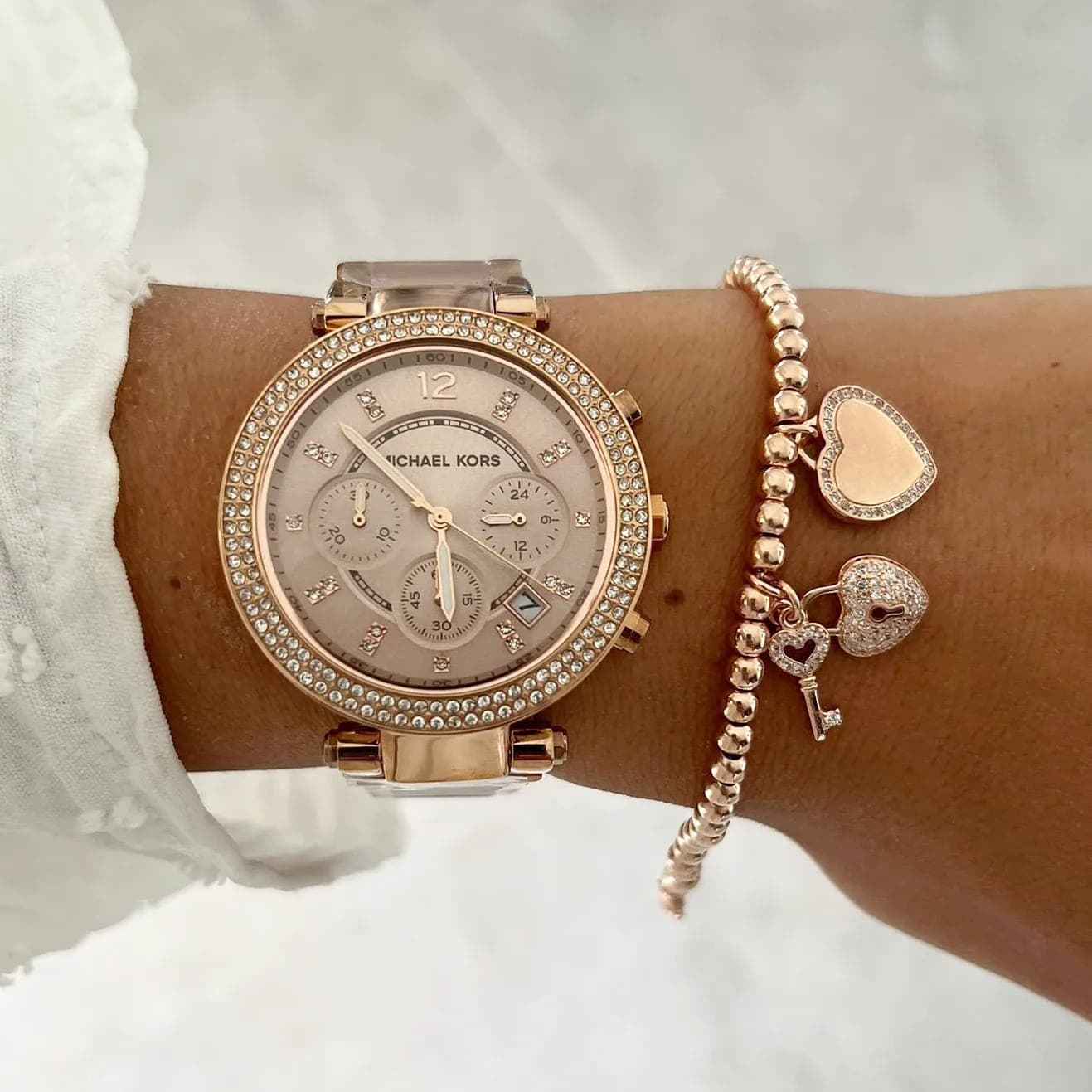 סט שעון וצמיד MICHAEL KORS