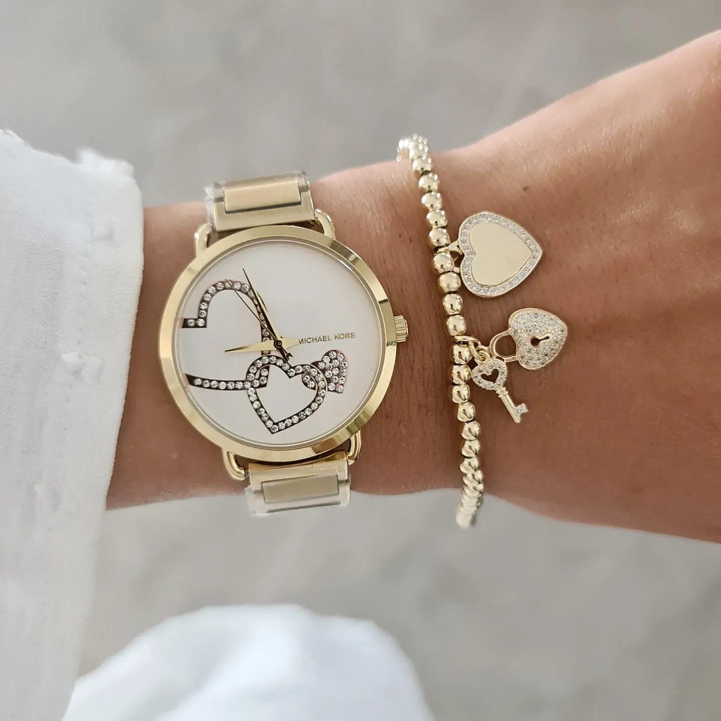 סט שעון וצמיד MICHAEL KORS